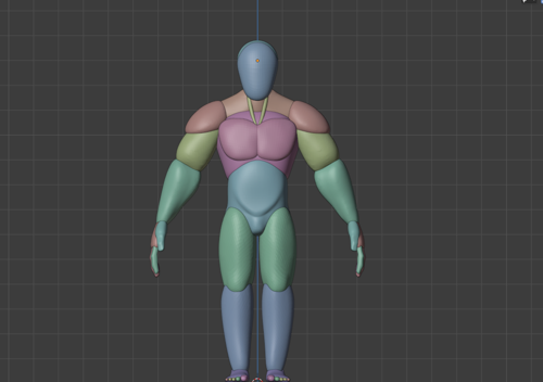 Stylized Male rough base mesh blocking preview image